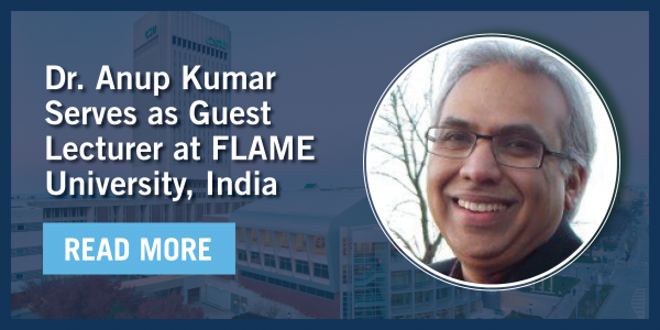Anup Kumar博士在印度FLAME大学客座演讲